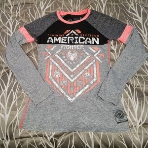 American fighter long sleeve shirt